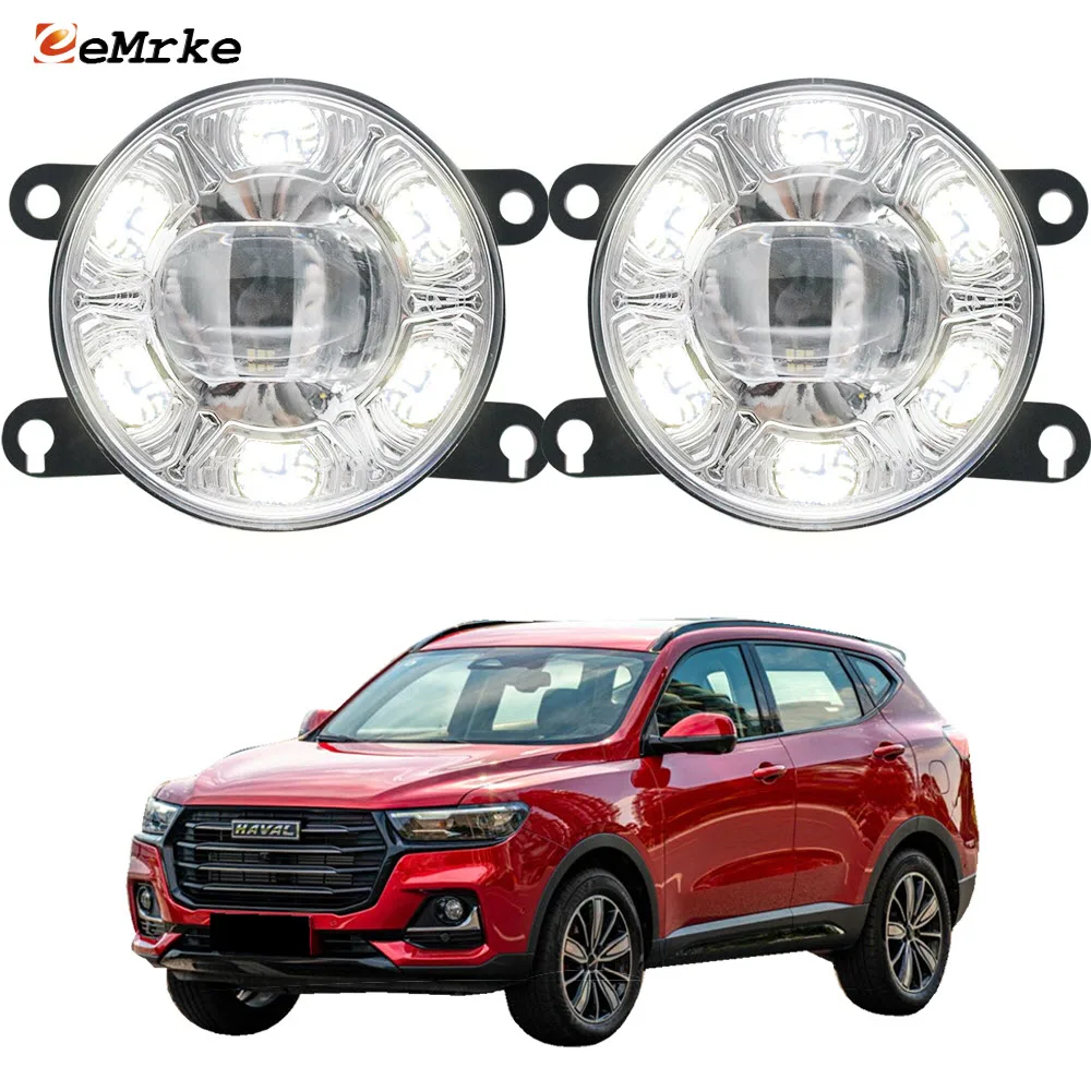 

White Led Fog Light Assembly for Great Wall Haval H6 2G 2018 2019 2020 2021 Car DRL Daytime Running Lights PTF Fog Lamp