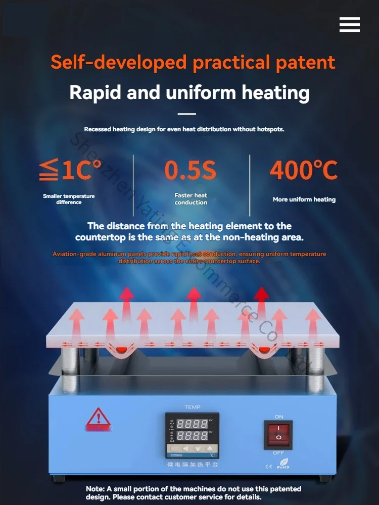 

2026　Constant Temperature Heating Intelligent Digital Mobile Phone Maintenance Preheating Table Heating Plate