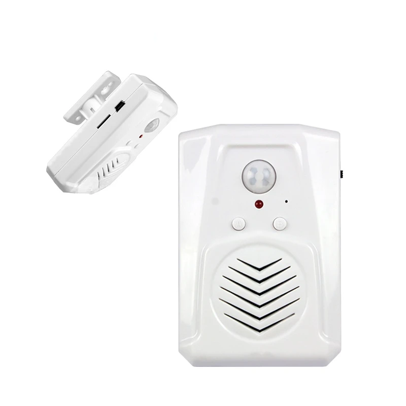 

Indoor Pir Induction Welcome Doorbell Infrared Human Body Sensor Audible Alarm Doorbell with Recordable Voice Door Bell Player