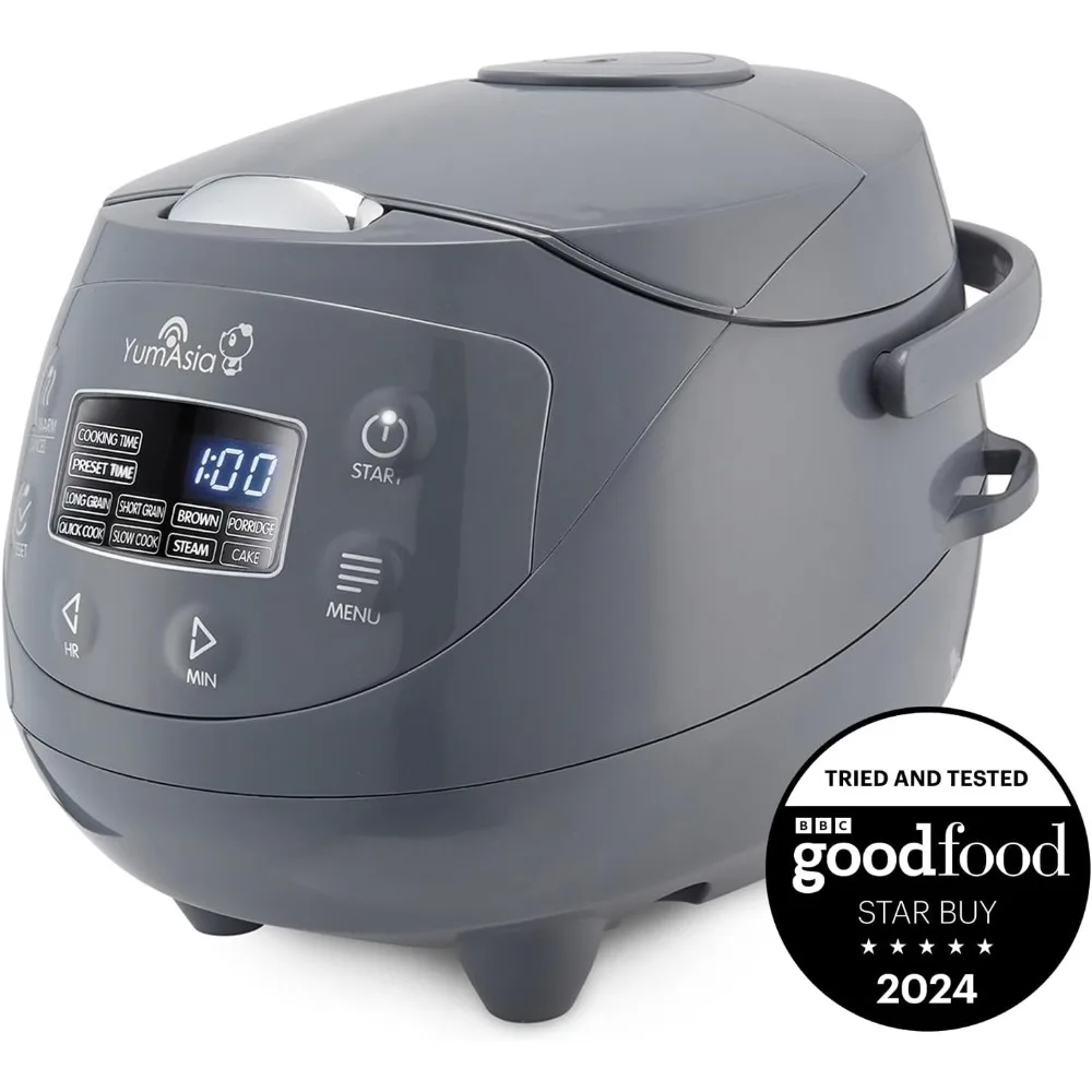 

Panda Mini Rice Cooker With Ninja Ceramic Bowl and Advanced Fuzzy Logic (3.5 cup, 0.63 litre) 4 Rice Cooking Functions