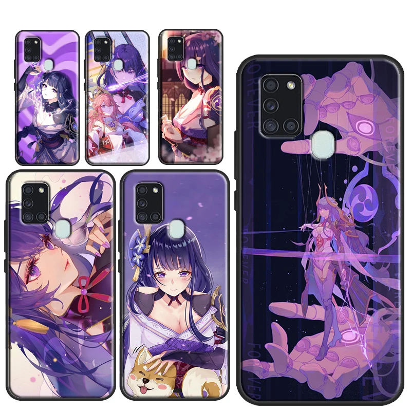 Baal Genshin Impact Game Case For Samsung Galaxy A54 A34 A14 A51 A71 A50 A52S A12 A22 A32 A52 A53 A33 A13 Cover Coque