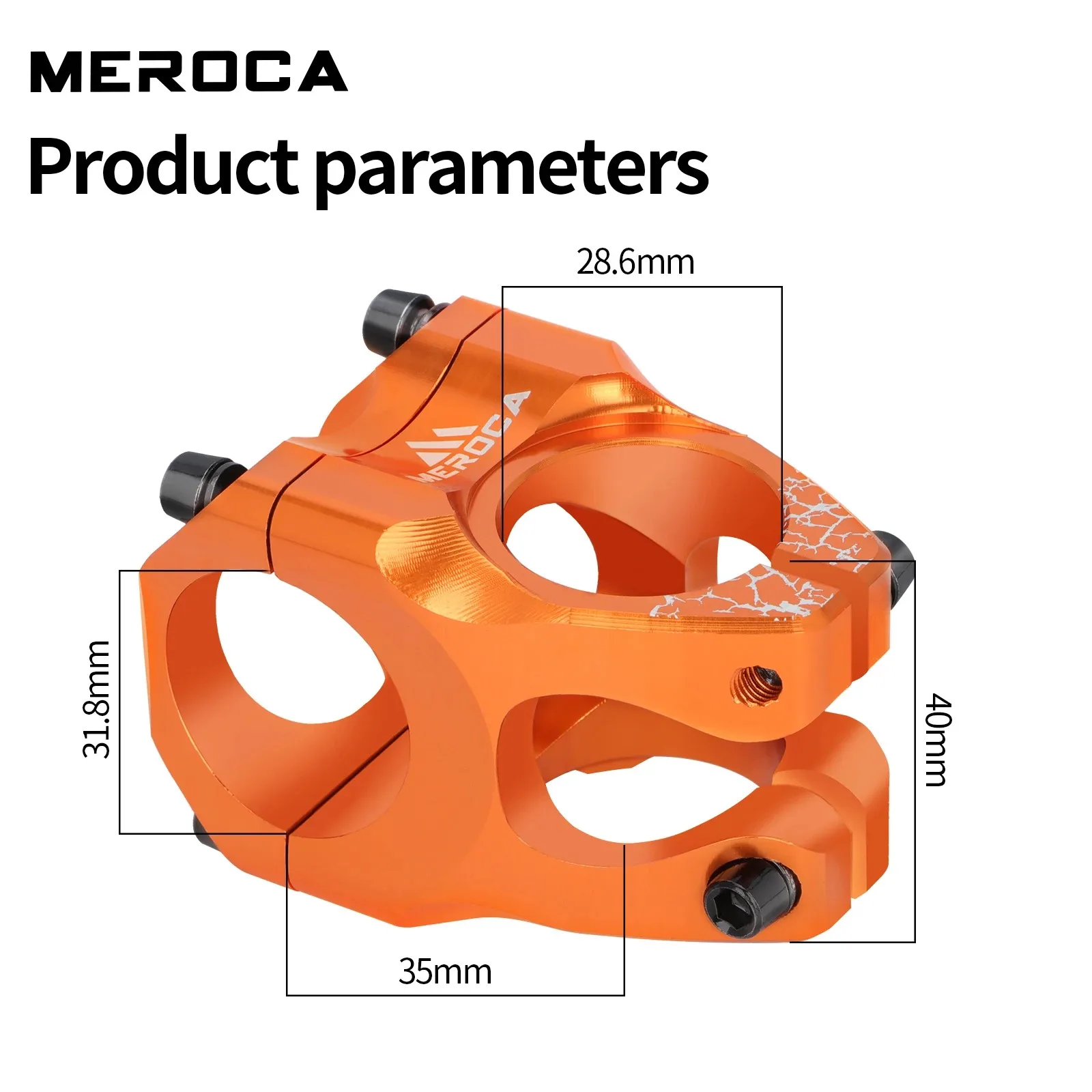 MEROCA الجبلية قوة الجذعية الطريق دراجة دراجة جبلية جسر قوة قصيرة 35 مللي متر قضيب المقود الجدول قابل للتعديل الجذعية الناهض 31 8 الدراجات #4
