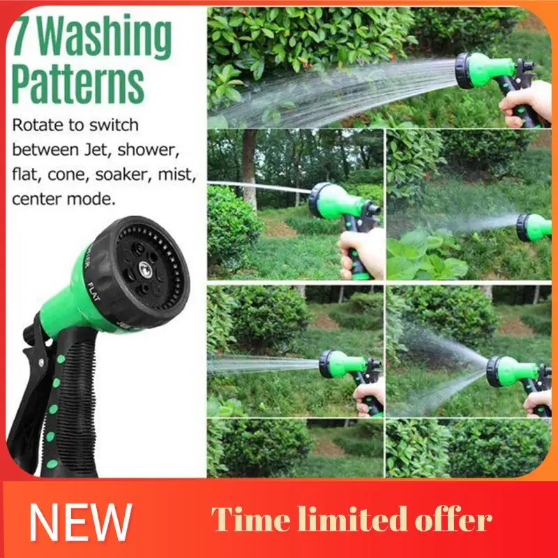 

ABHU EVA Garden Telescopic Spring Tube Garden Hose Plastic Multifunctional Car Wash Water Sprays Sprinkler For Garden