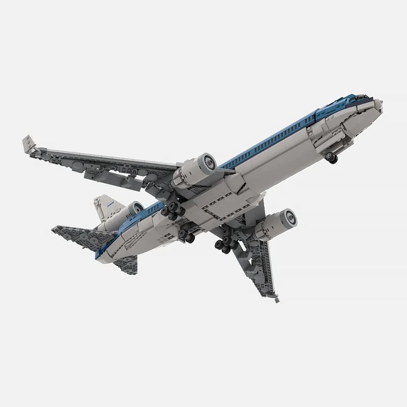1969 قطعة MOC MD-11 KLM الخطوط الجوية الهولندية الملكية نموذج لتقوم بها بنفسك تجميع بناء لعبة المكعبات هدية عيد ميلاد للأطفال