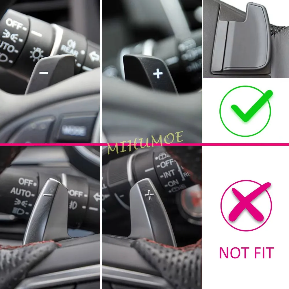 For Acura MDX ILX RDX TLX RLX 2014 2015 2016 2017 2018 2Pcs Car Steering Wheel Shift Paddle Extension Shifters Aluminum Alloy