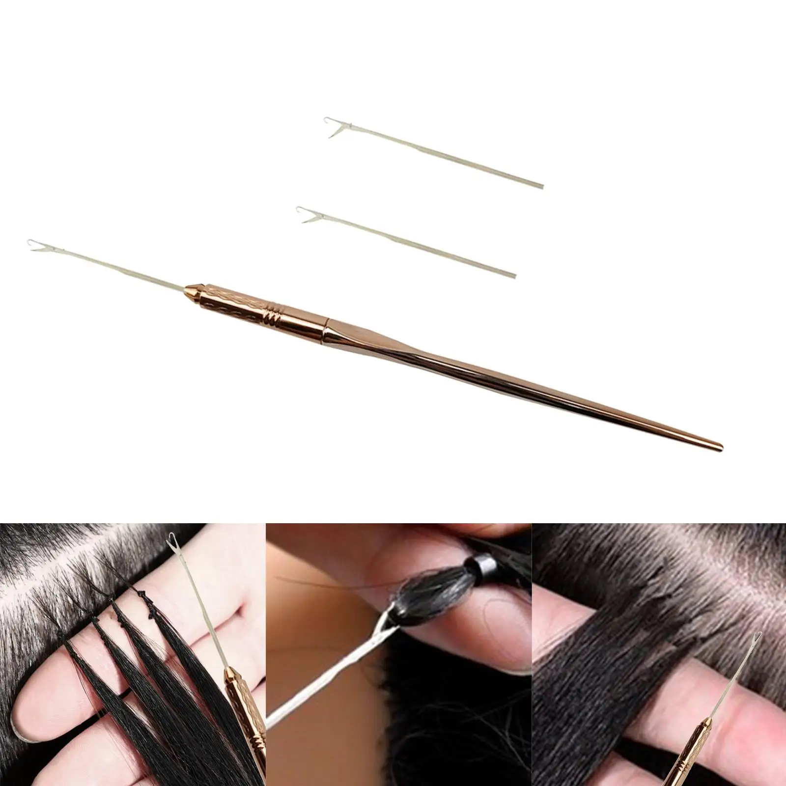 

Ventilating Crochet Hook Holder Braiding Handle for Hairdresser Accessories and Braid Crafts Hair Tools