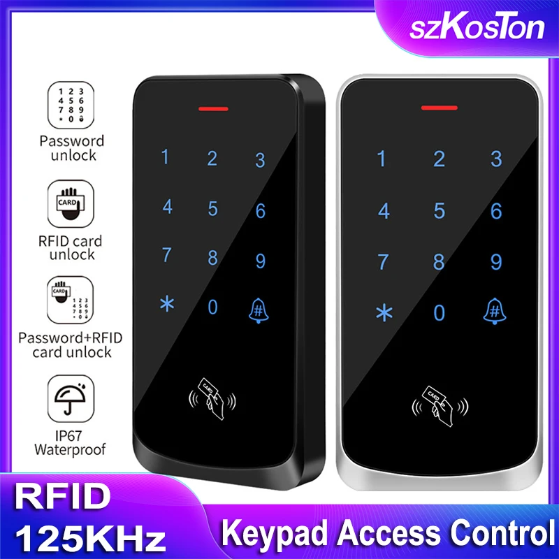 

Keypad Password Apartment Access Controler RFID 125KHz Access Control Touch Outdoor Waterproof Smart Electronic Door Lock System