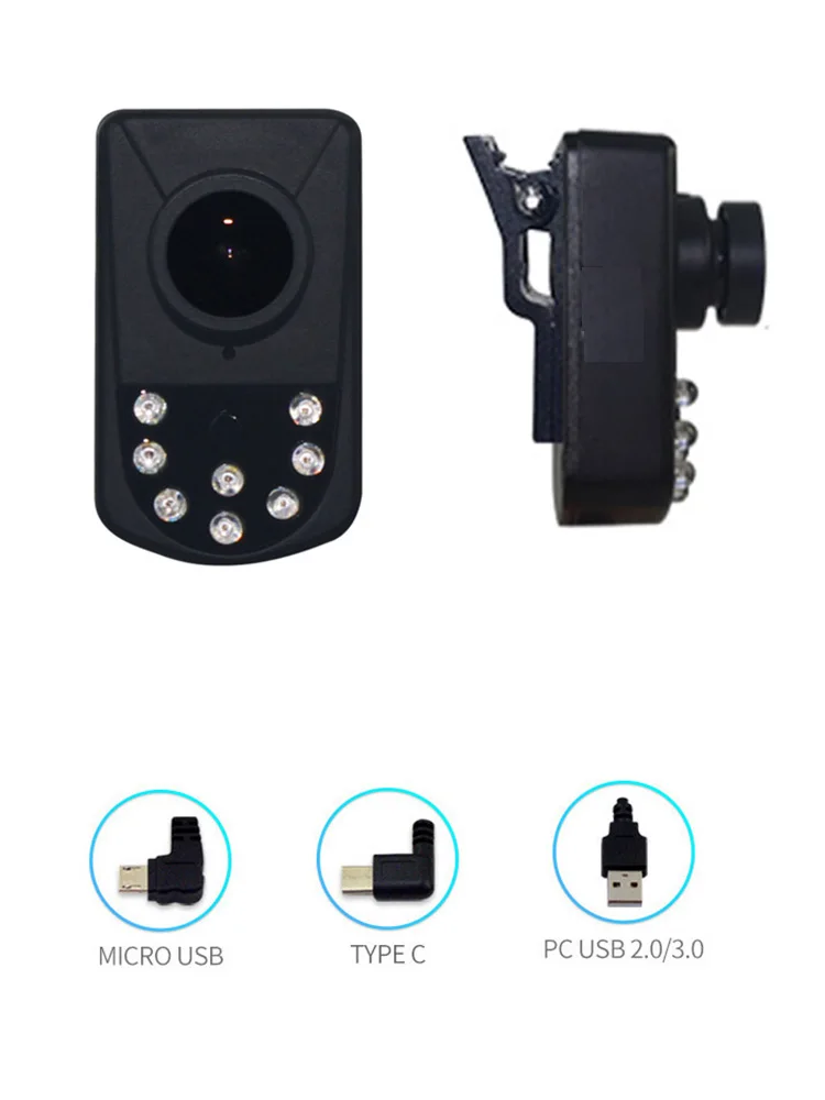 ร้านค้าผู้ผลิต 2.0 MP กล้อง USB OTG ที่สวมใส่ได้พร้อมไฟ Night Vision สําหรับอุปกรณ์ที่รองรับ Android