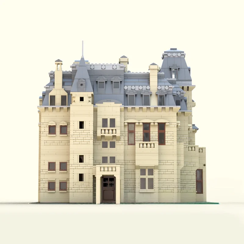 4219PCS MOC Construction Chateau-sur-Mer House Street Model Building Stacking Bricks Creative Toys Kid Gift Diy