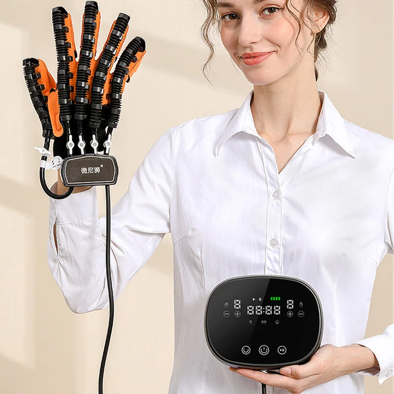 Finger Rehabilitation Training Equipment Five Finger Stroke Flexion Extension Hand Hemiplegic Pneumatic Electric Robot Gloves