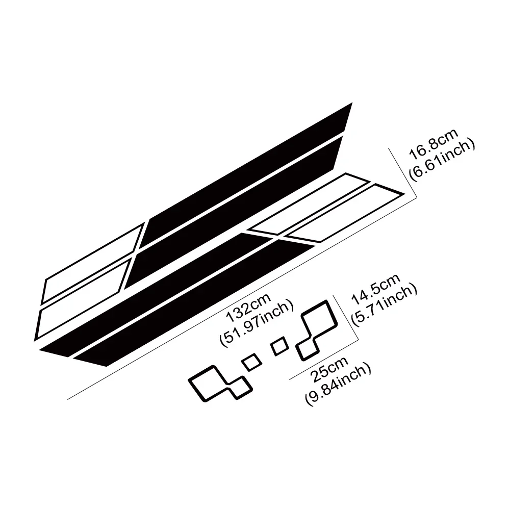 Car Door Side Stickers for Renault megane Auto Sport Stripes Decoration Vinyl Decals PVC Self-adhesive Car Body Film Accessories view 5