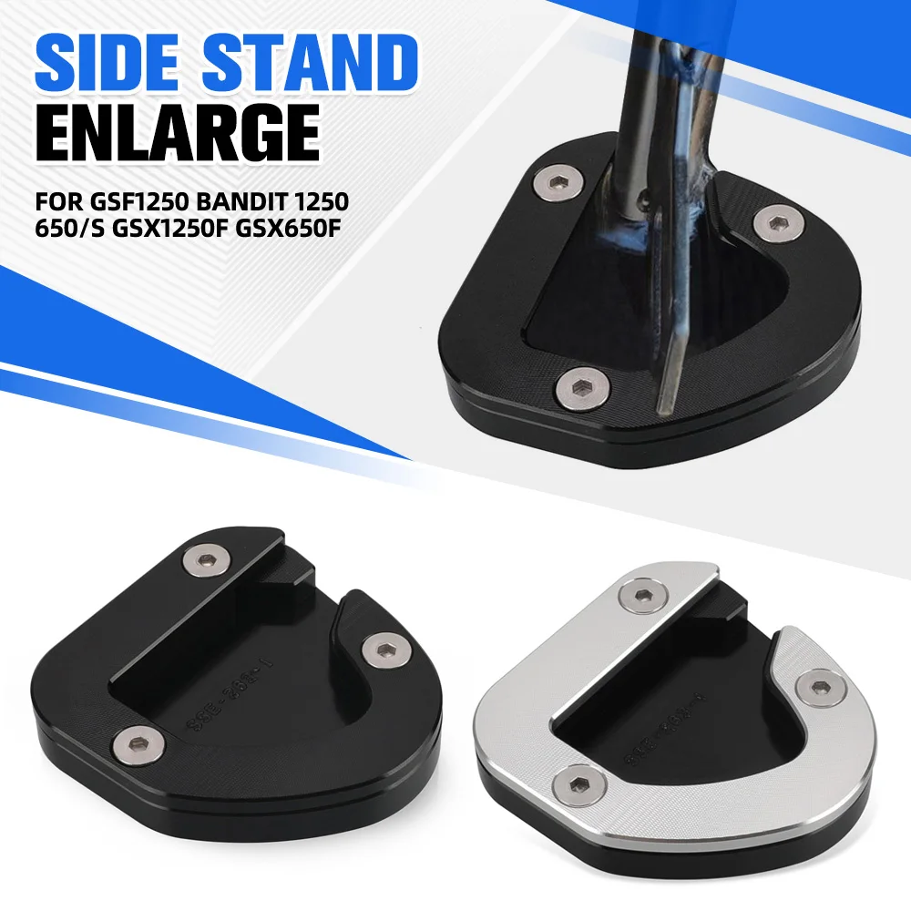 

For Suzuki GSF1250 Bandit 1250 650/S GSX1250F GSX650F Motorcycle CNC Kickstand Extension Foot Side Stand Pad Support Plate