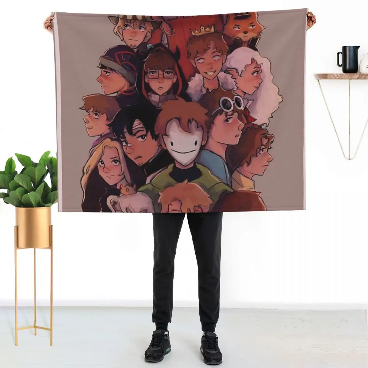 

Dream Smp Awesome Throw Blanket Cozy Microfiber Throw Blanket for Home Bedroom