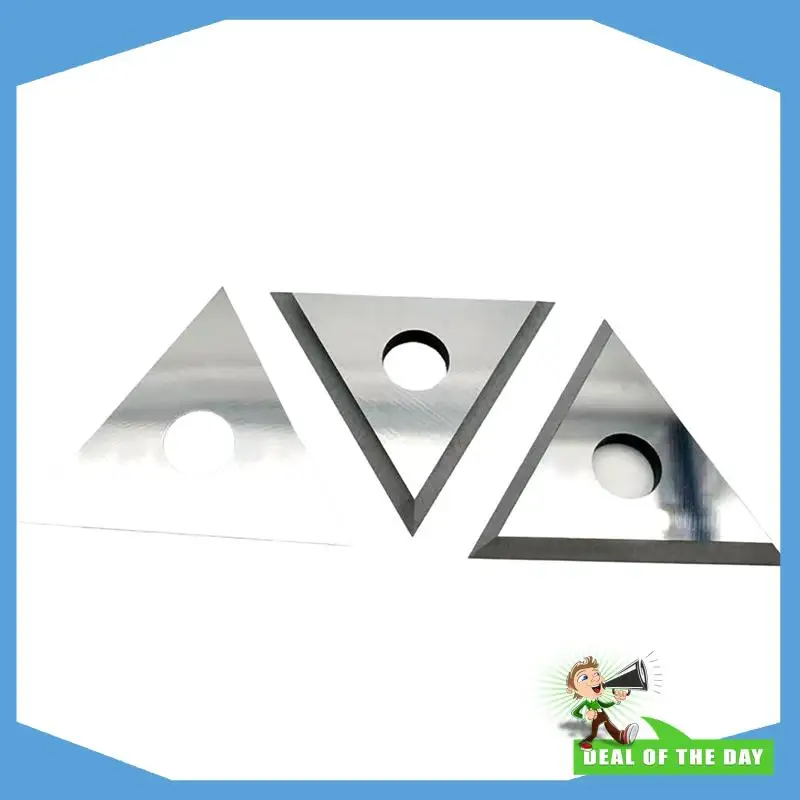 24-Hour Delivery Replacement Paint Scraper Blade Set-3Pcs 1Inch Triangle Carbide Double-Edged Reversible Blades