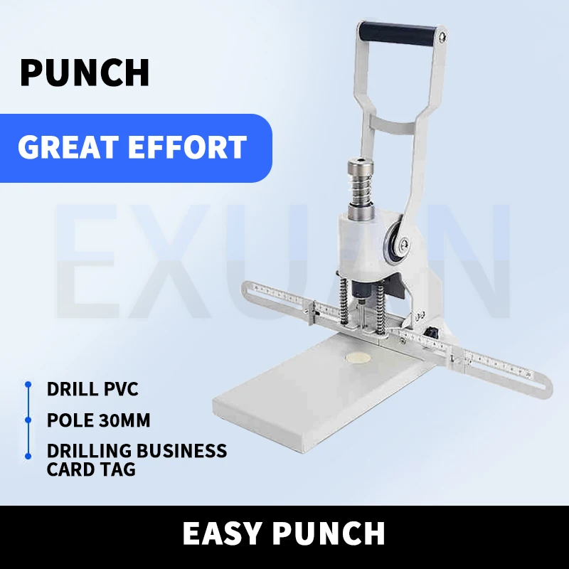 Household Card Punching Machine Single Hole Circular Cutting Machine Manual Papers Tag Drilling Machine Office Specific Supplies