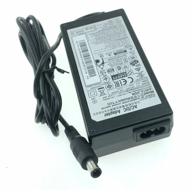 Imagem -03 - Carregador Adaptador ac para Monitor Samsung A4514n _ Dsm Genuíno A4514 _ Ddy 14v 3.215a Td590 Cf591 Lt24c550 hw H500 Hw-h500 T22e390ex