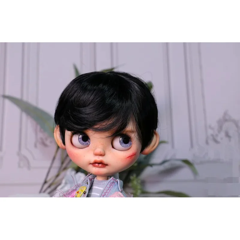 

Blythes doll hair is suitable for 1/6 9-10 in size stylish sunny and handsome men with delicate short hair and Soft silk wig