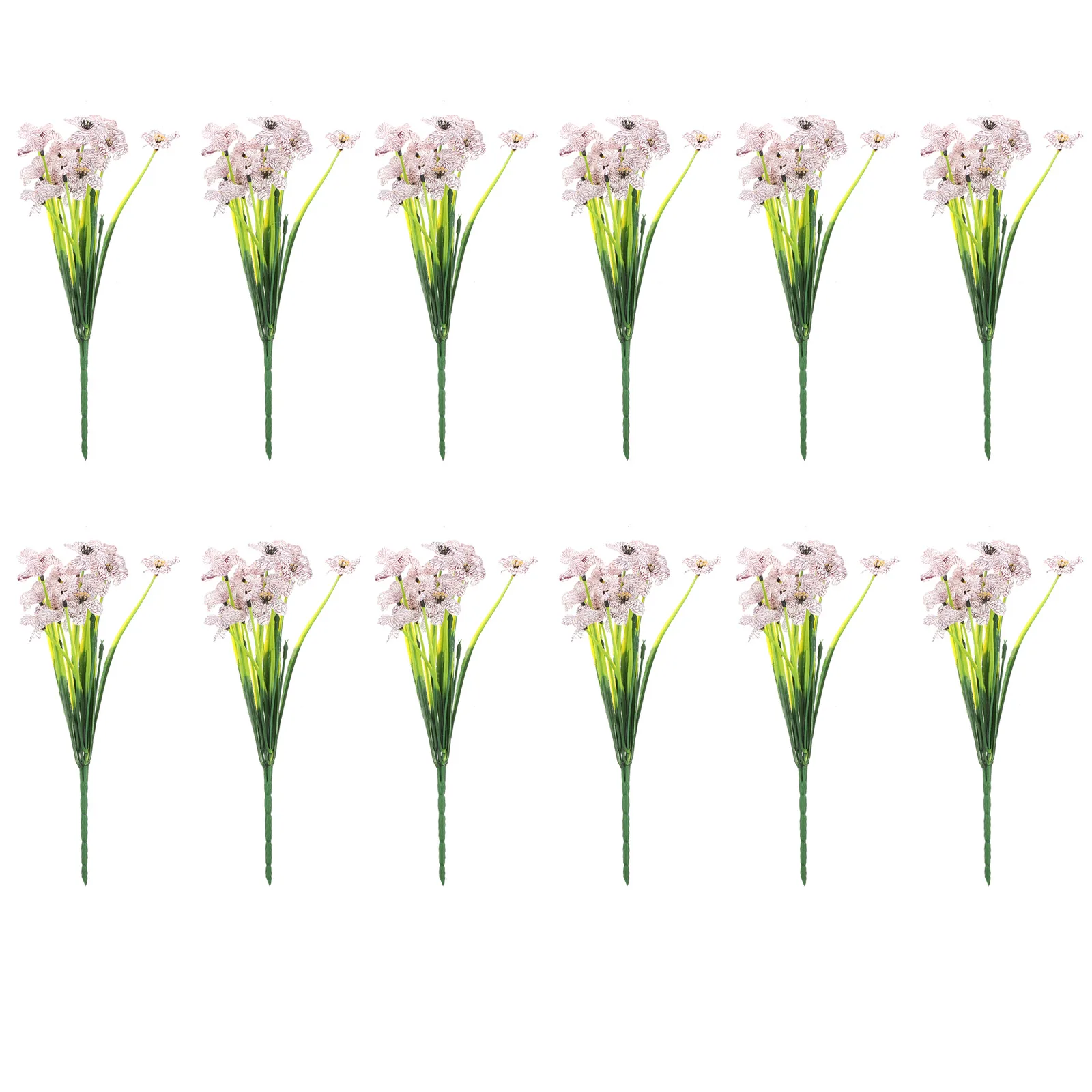 

12 Pcs Simulated Violet Wedding Decor Decorations Artificial Flowers Purple Bouquet Outdoor Bulk