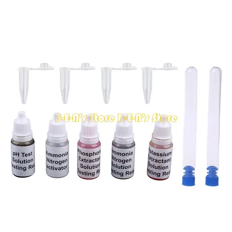 Y1AD Boden-PH-Testlösung Phosphor N1 Nitrat P1 Kalium K1 K2 Extraktionsmittel-Kit