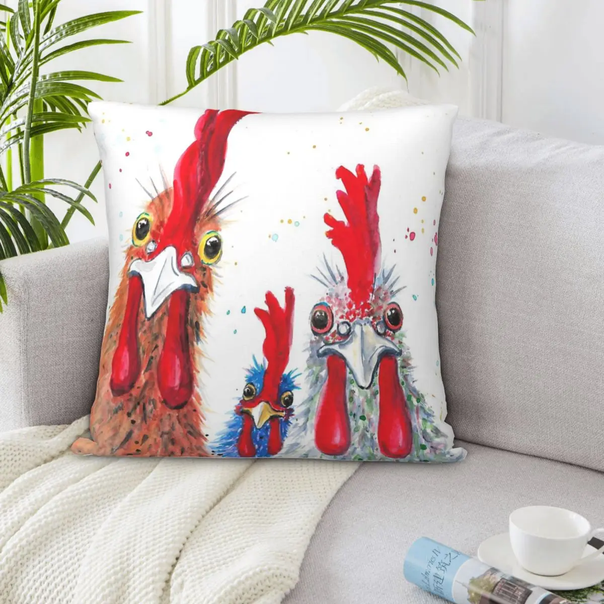 Chicken Ladies Hen Chicken Rooster Bird Home Pillow Case Covers Anime Body Pillow Case federa per cuscino