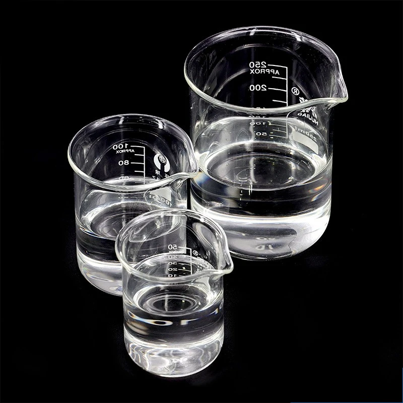 

250ml Low Form Beaker Chemistry Laboratory Borosilicate Glass Transparent Beaker Thickened with spout 1PC