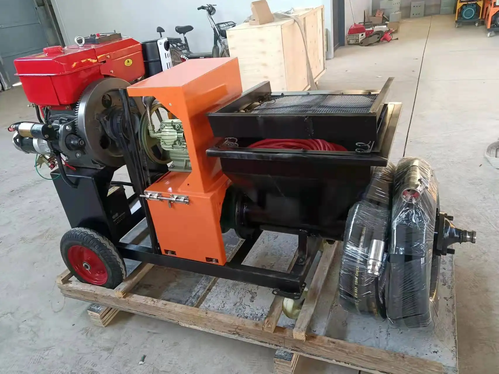 Factory Hot Selling Steel Structure Mortar Spraying Machine Fire Retardant Paint CE Certified for Construction New Motor