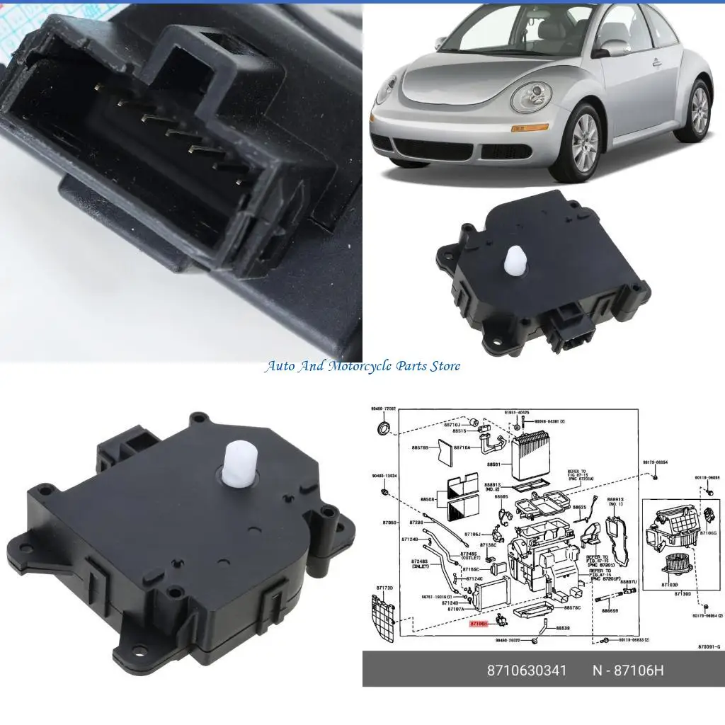 

P9FD 8710630341 Сборка для замены сервопривода Сервомотор Сервомотор 87106-30341 Смеситель воздушного климат-контроля демпфер