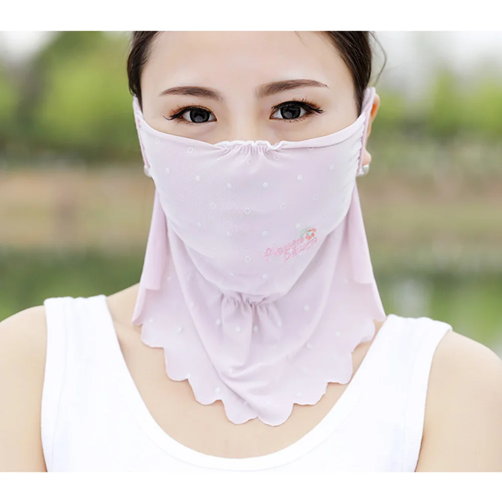 

3 Pcs Scarves Sun Mask Face Protector Neck Protective Cover Sunscreen Neckerchief Anti-UV Scarf Ladies