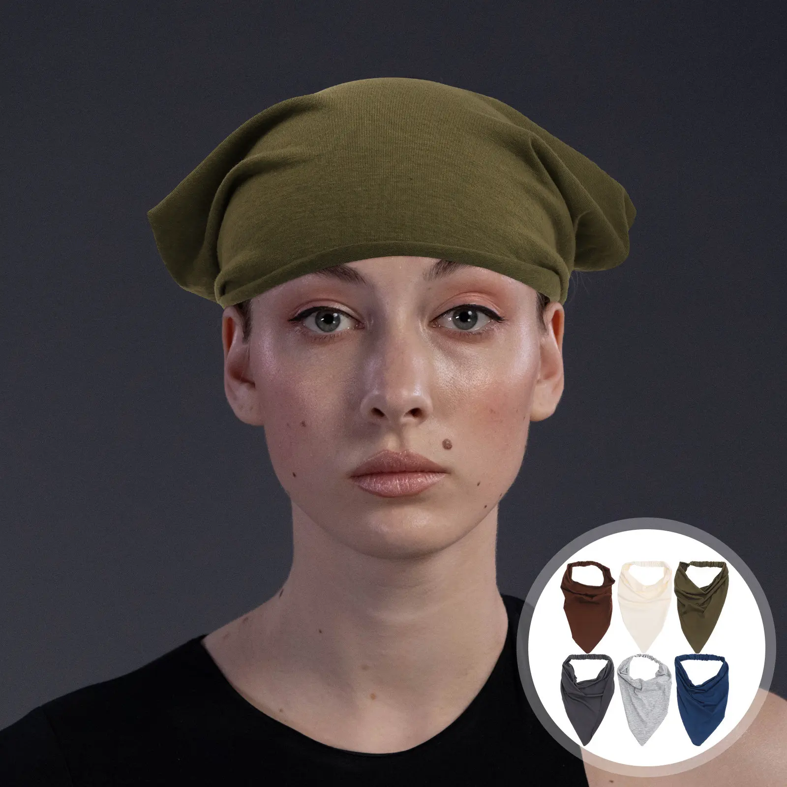 

6 шт. богемных треугольных платков-бандан для женщин, эластичные, легкие, дышащие, элегантные, шикарные, подходят всем