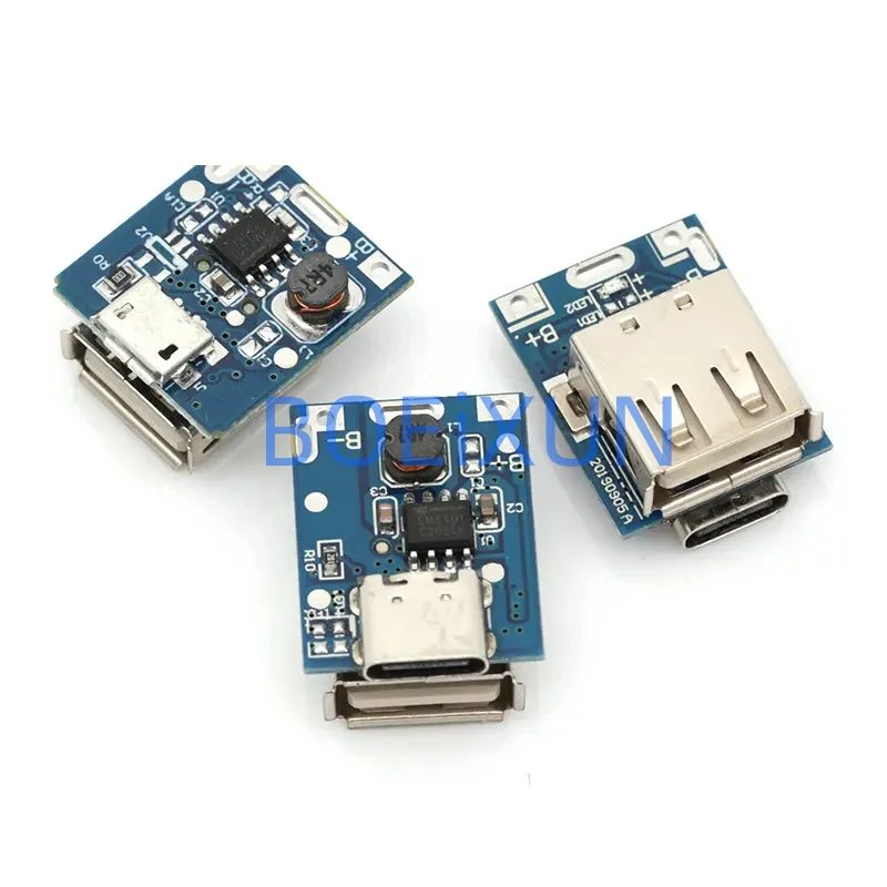 Stlxy 5V Boost Converter Step-Up Power Module Lithium Battery Charging Protection Board LED Display USB For DIY Charger 134N3P