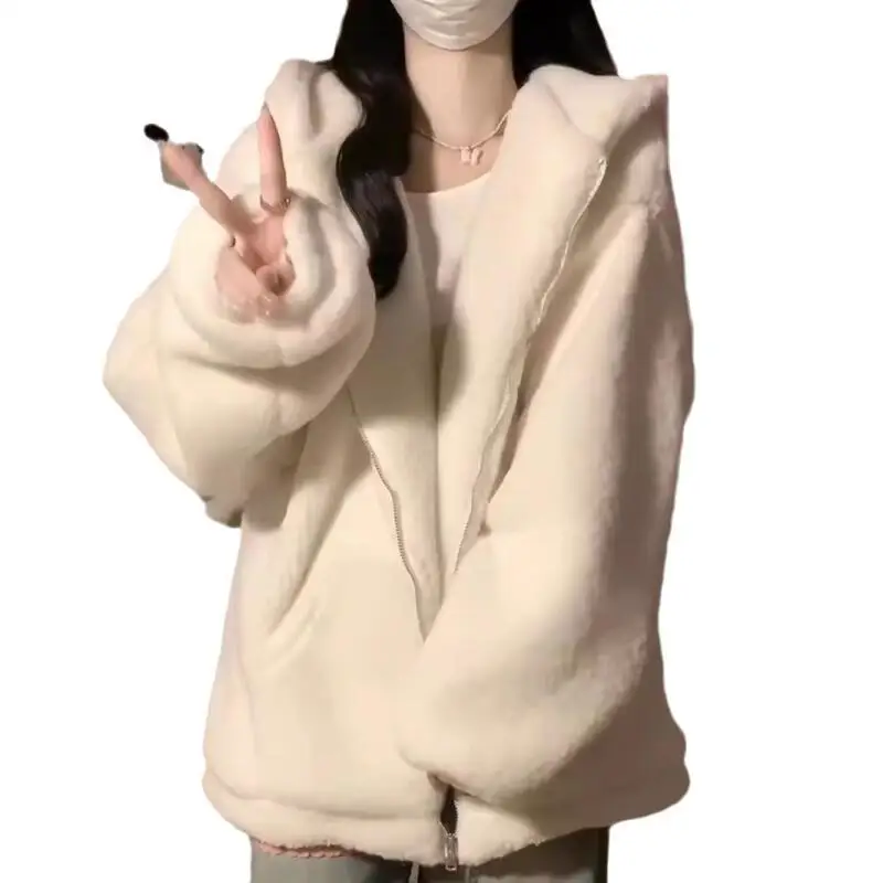 Kawaii Sanrios Hellokitty مقنعين البلوز الفتيات الخريف الشتاء لطيف فضفاض سترة سميكة زوجين عارضة الساخن تنوعا سترة