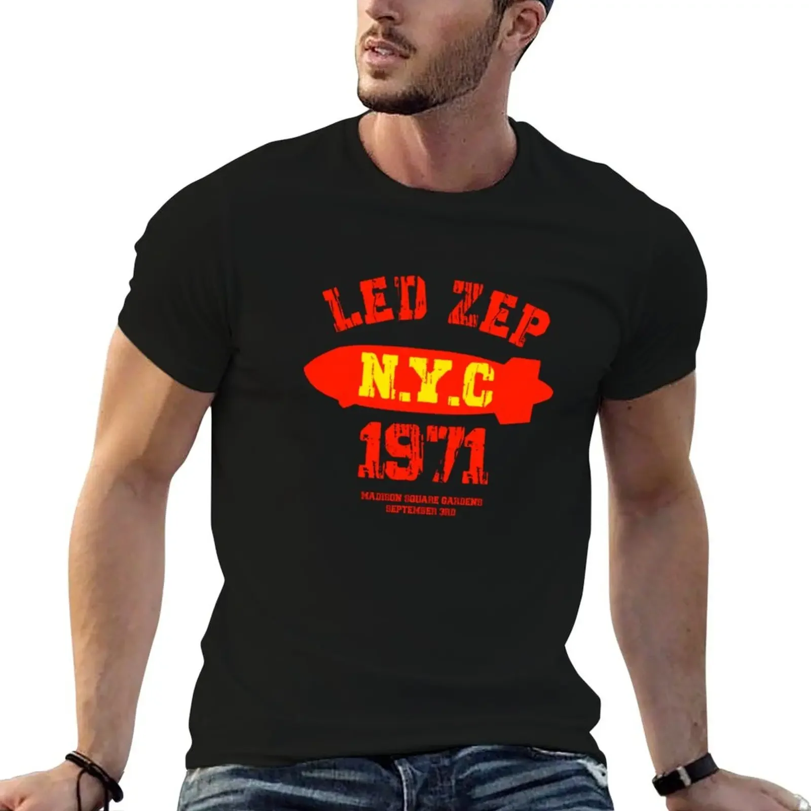 Best of Led Zep N.Y.C classic vintage T-Shirt vintage anime shirt plain anime men graphic t shirts