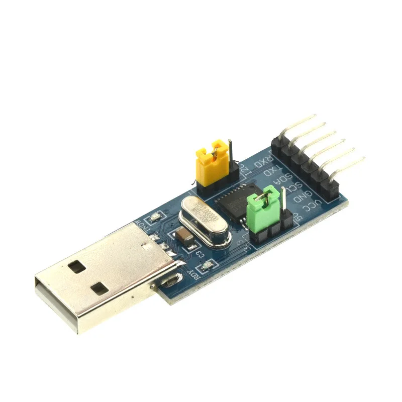 CH341T 2-in-1-Modul 3,3V 5V USB zu I2C IIC UART USB zu TTL Einzelchip-Serieller-Port-Downloader – Detail 4