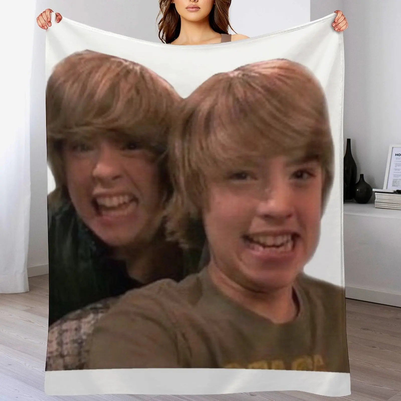 

Zack and Cody Sticker Throw Blanket Luxury Flannel Fashion Sofas Blankets