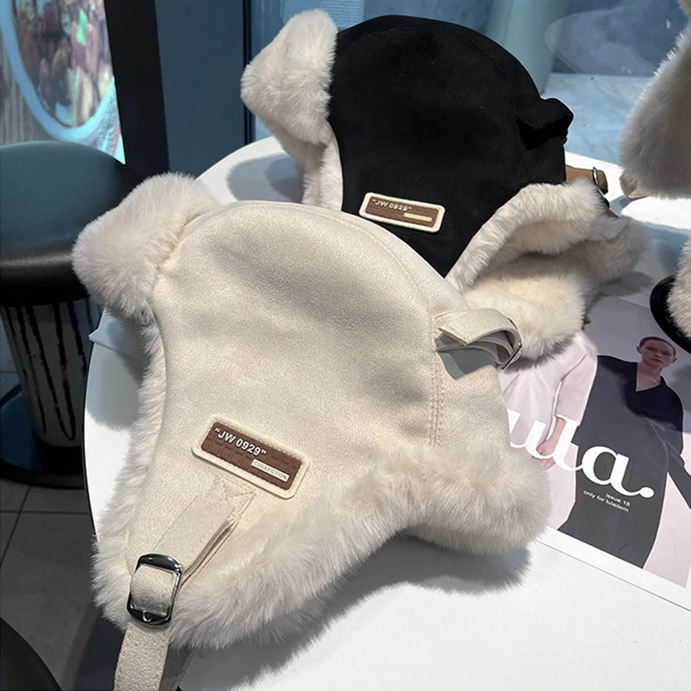 1 pz Donne Autunno E Inverno Paraorecchie Caldi Addensare Orecchio-flapped Cappello Inverno a prova di Freddo Cappello Caldo 2024 Inverno Cappello Russo