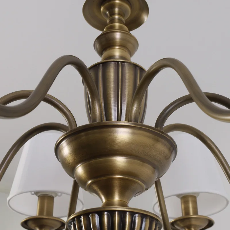 American, simple, hall, all copper, modern, light luxury, retro, chandelier