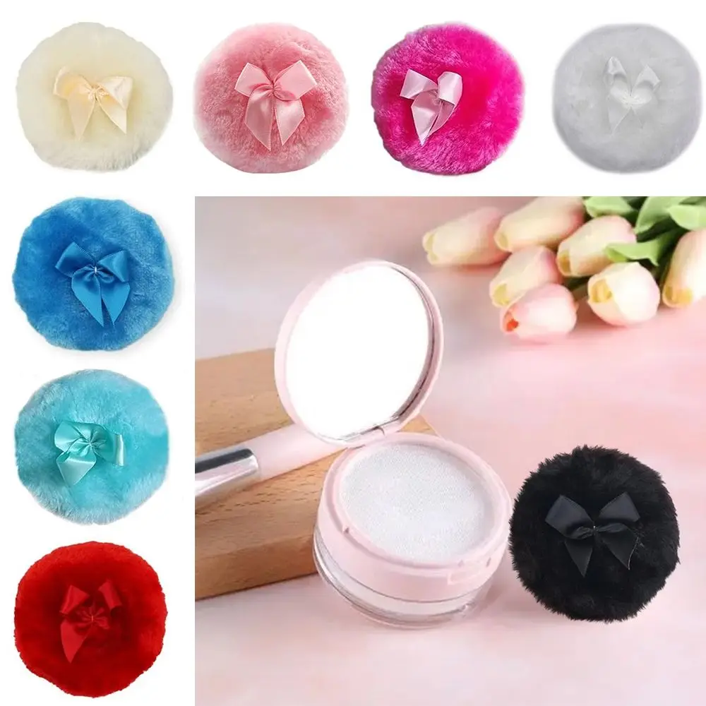 New Fluffy Powder Puff Ultra Soft Washable Reusable Velour Face Body Powder Puff Loose Powder Puffs Wet Dry Makeup Tool