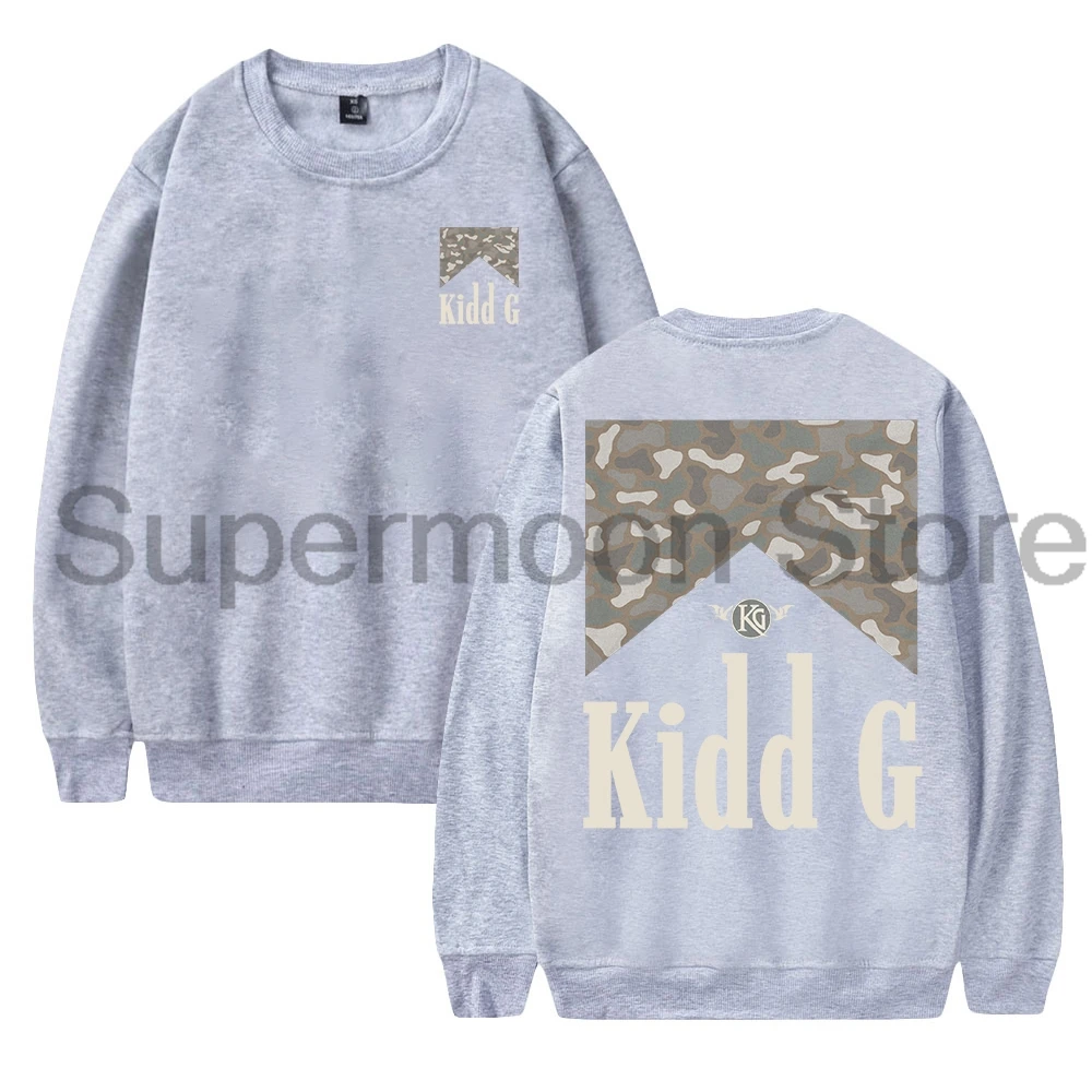 Kidd G Camo Smoke Merch 2025 جولة حول العالم Crewneck كم طويل ملابس الشارع الشهير النساء الرجال البلوز بلوزات #1