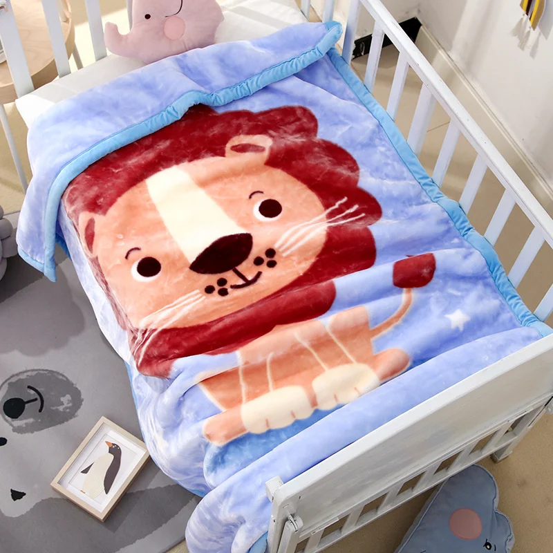 Weiche 105*135 cm Raschel Cartoon Decke für Kinder Kinder Enfant Dicke Warme Winter Baby Decke Werfen Abdeckung plüsch Quilt cobertors