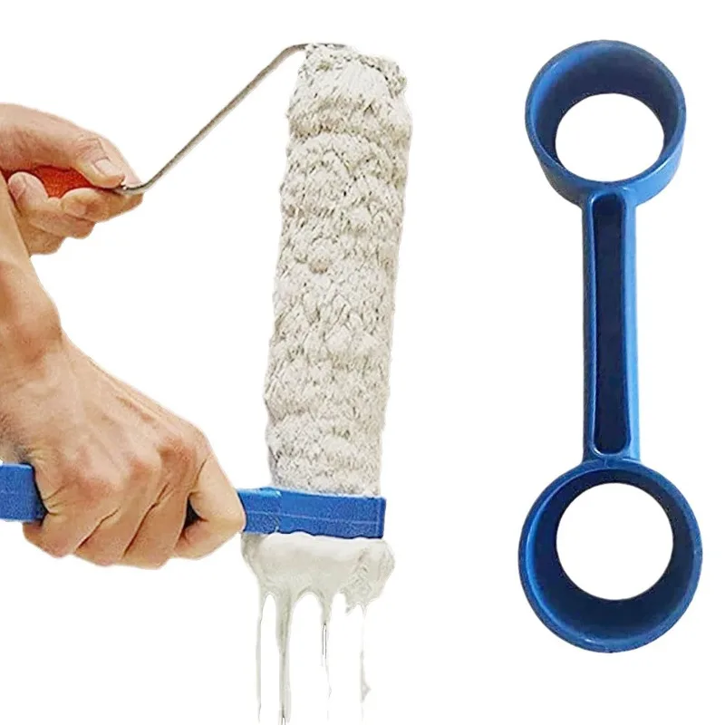 

Paint Roller Scraper Double Ring Squeegee Tool Remove Extra Coating For Wall Renovation House Painting Construction Decoration