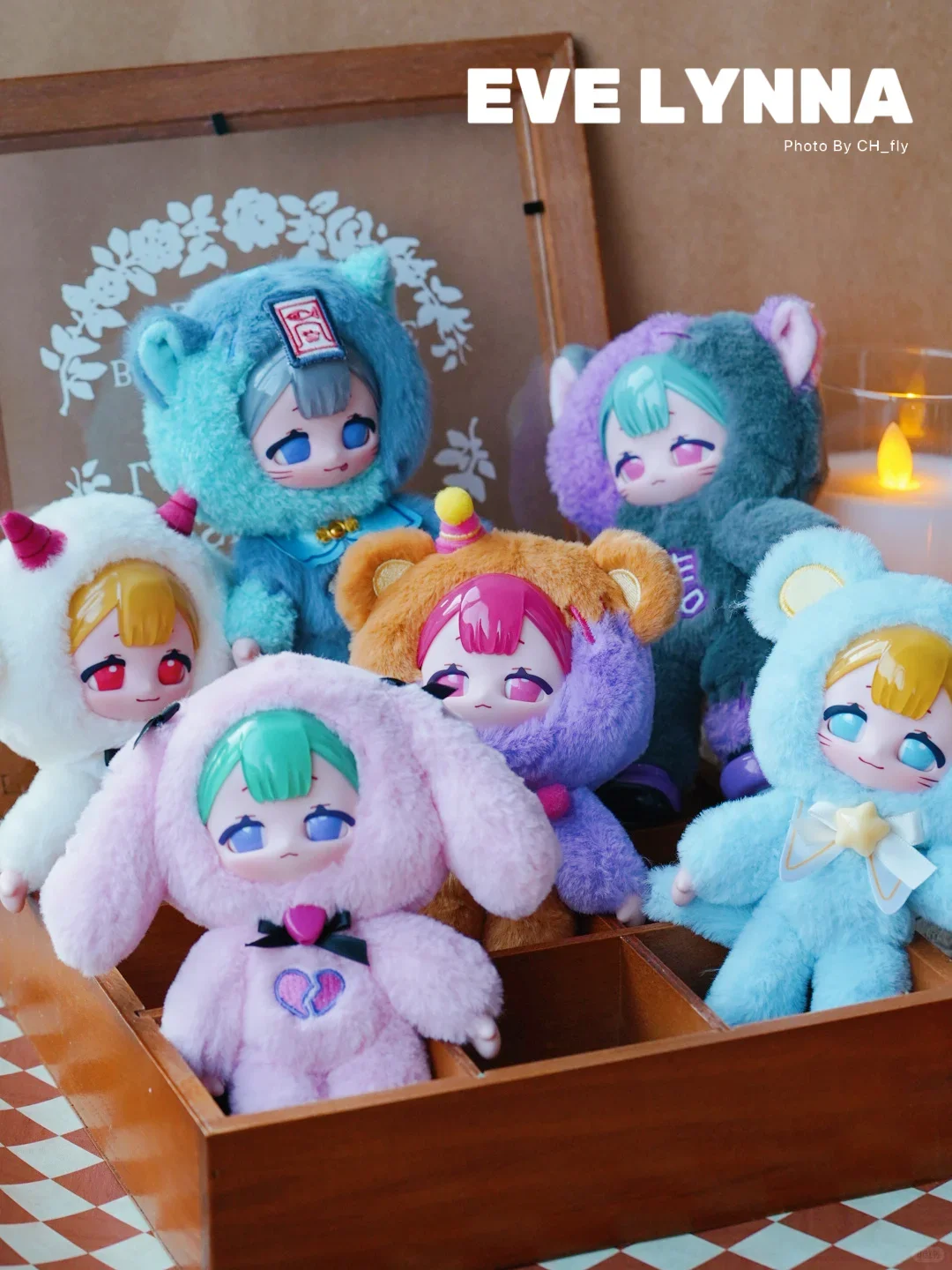 

Новый оригинальный запас Eve Lynna Qiguai, серия парков развлечений, плюшевые игрушки, слепая коробка, подвижный подарок-сюрприз на Хэллоуин, модная игра