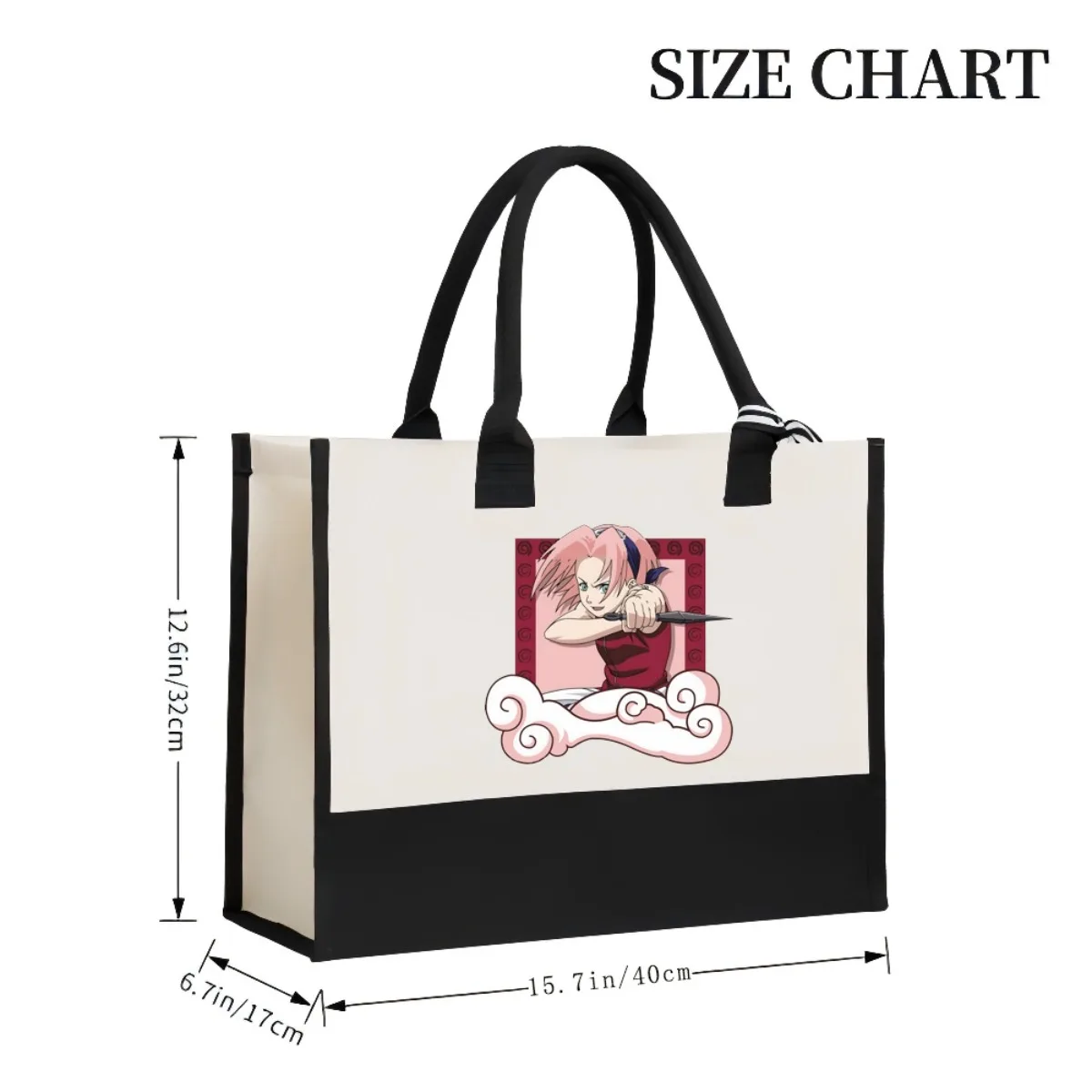 شيبودن 2026 وصول جديد موضة عملية واسعة قابلة لإعادة الاستخدام حمل حقيبة نمط طباعة 2 لهجة الثقيلة الكتف الكبير با #3