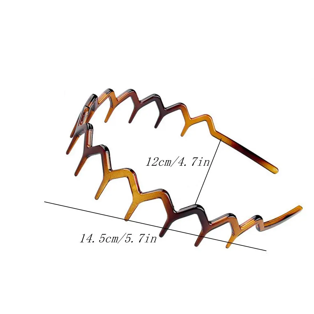 New Hairband Comb with Serrated Edges, Hairband with Notches, Hair Hoop for Women, Men, Girls, Party, Birthday Gift, Repair Broken DIY Hair