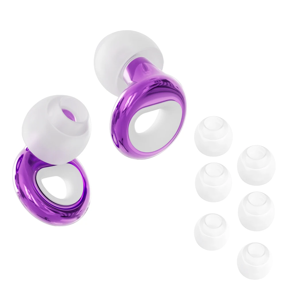 Silicone Earplugs With Silicone Lanyard, Multi‑Usage Noise Reducing Ear Inserts for Bath, Exam Study and Water Recr