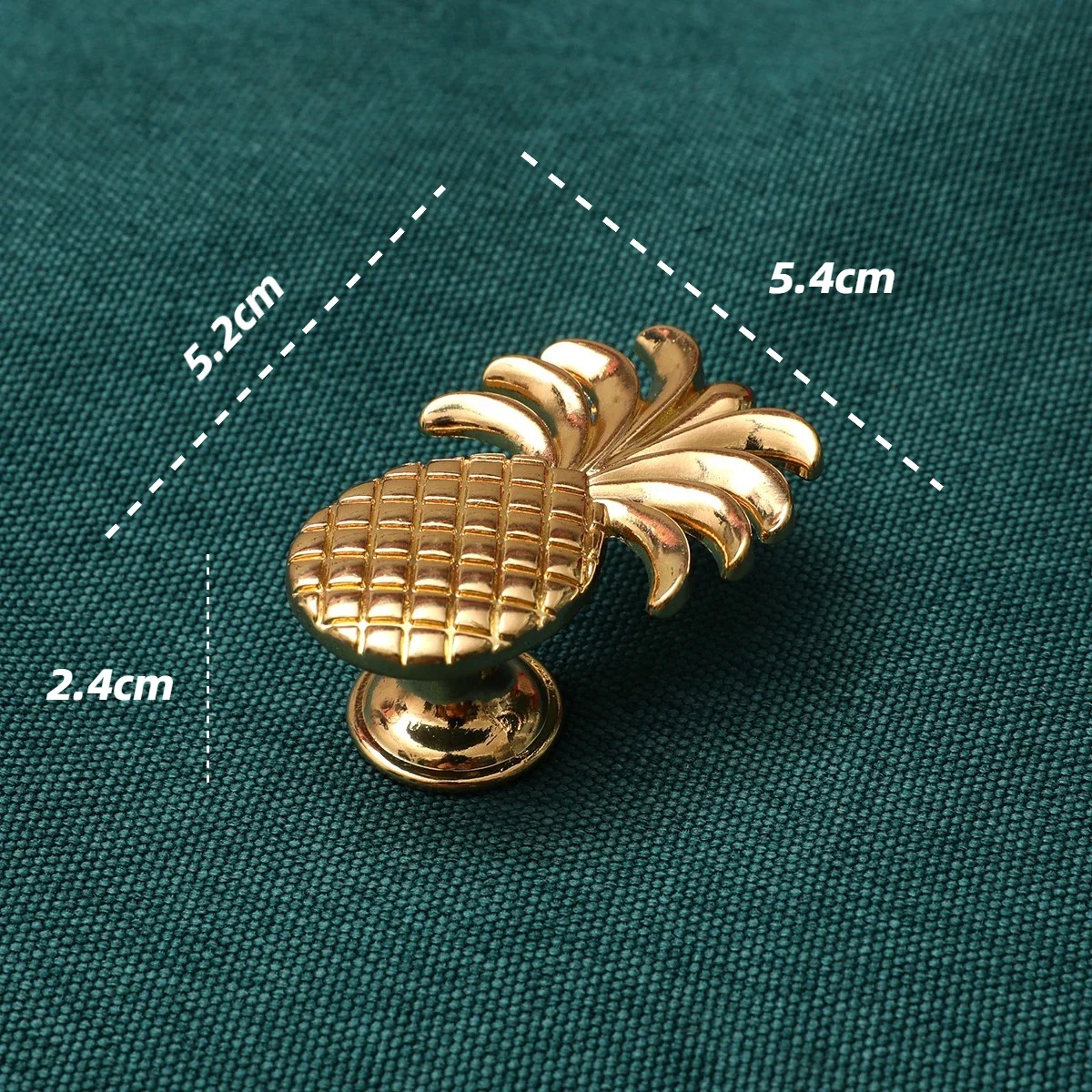 Copper Color Furniture Handles Pineapple-shaped Drawer Knobs Handles for Cabinets and Drawers Dresser Knobs Wardrobe Pulls