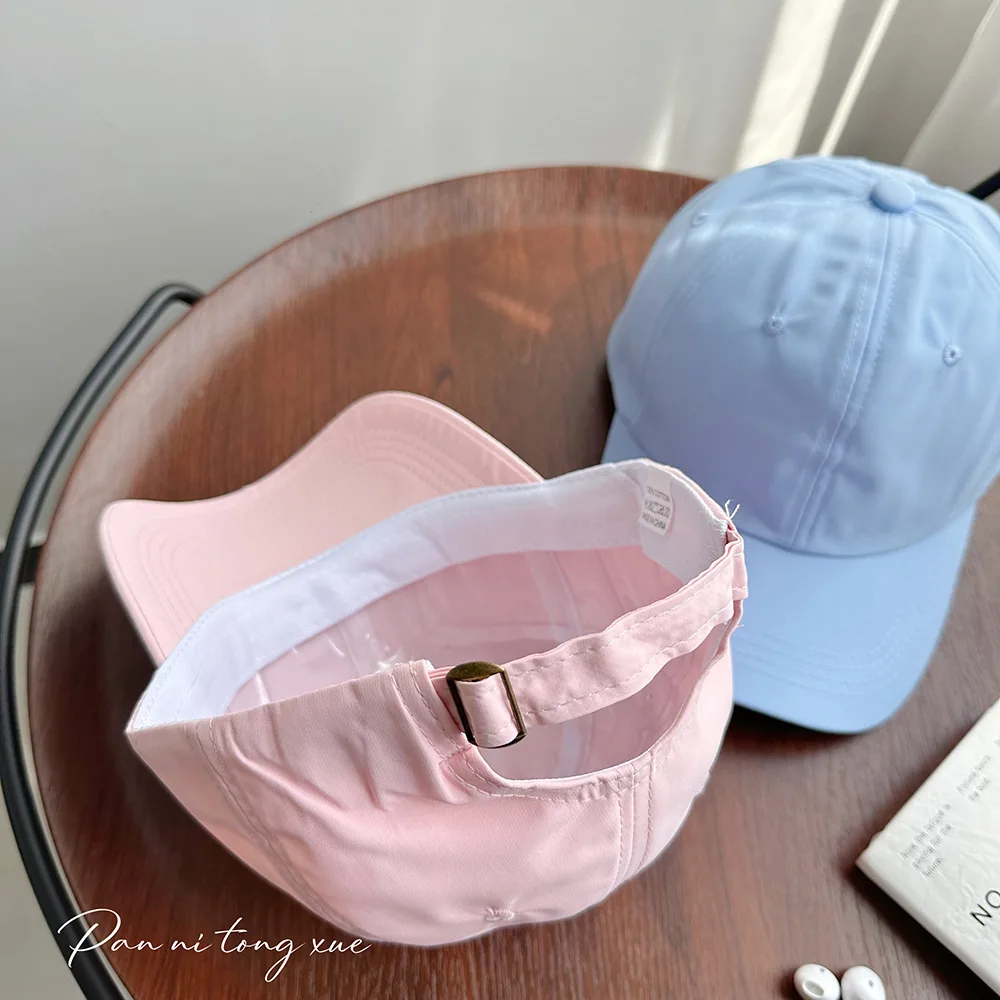 Boné de beisebol coreano com coroa macia de cor sólida suave, de secagem rápida e alta qualidade, unissex ao ar livre