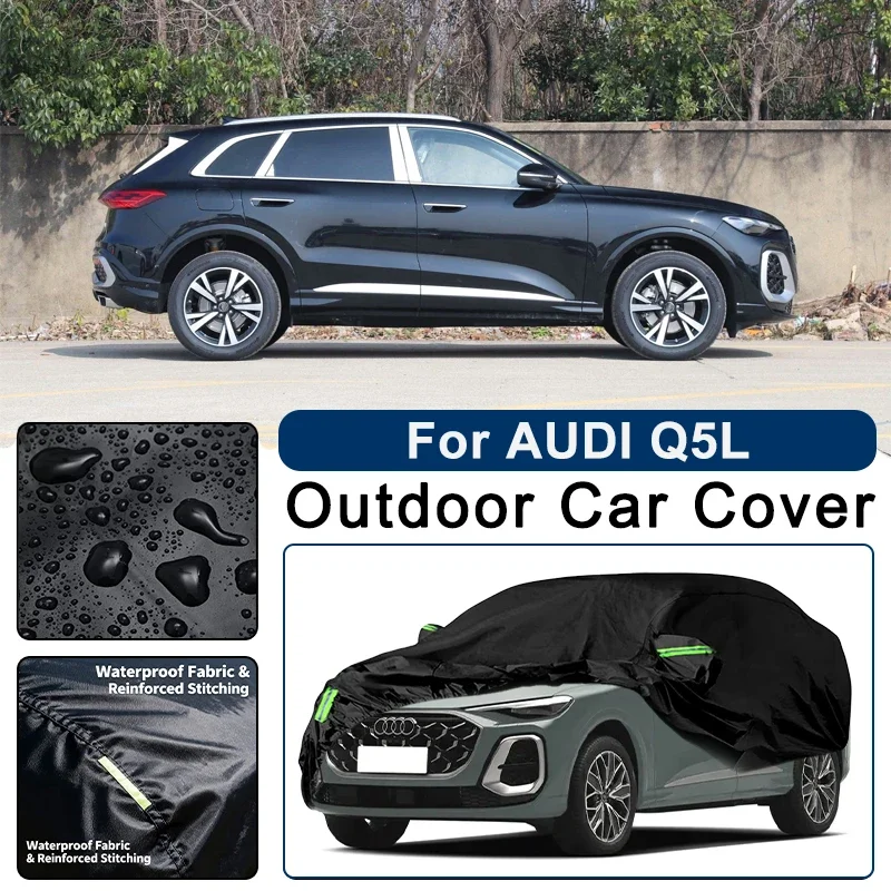 

Outdoor Car Cover Waterproof Dustproof UV Sun Protection, Full Car Protector Exterior Accessories For AUDI Q5L FY