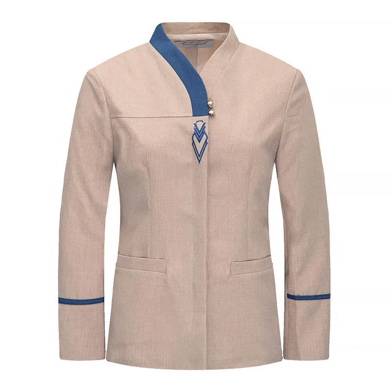 Uniforme de limpeza de quarto de hotel, manga longa, outono inverno, roupa, shopping, limpador de propriedade comunitária, hospital, roupa de trabalho de limpeza feminina