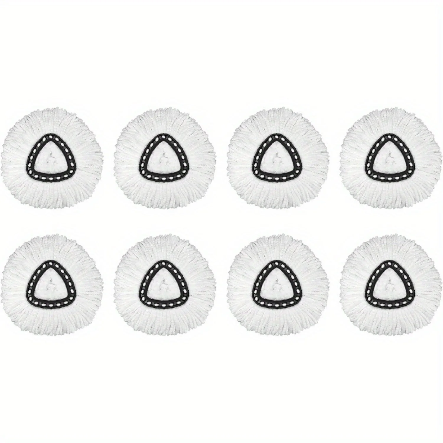 

8 Pack Microfiber Mop Head Replacements - Easy Cleaning, Spin Mop Refills for O-Ceda Easy Wrin Spin Mop, Absorbent, Lint-Free, M