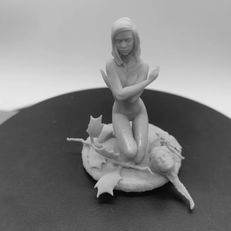 Figura de resina Born of Fire a escala 1/24, Kit de modelos ensamblados, Diorama sin montar y figuritas sin pintar, Juguetes